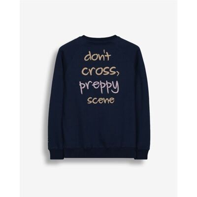 SWEAT-SHIRT SCÈNE PREPPY