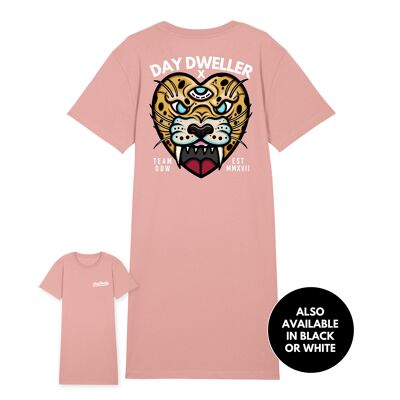 Leopard Love' Skater Dress - Pink