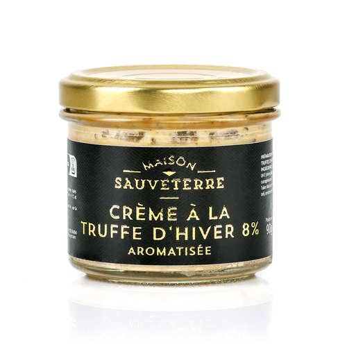 Crema al tartufo invernale 8%, aromatizzata dalla Maison Sauveterre - vasetto da 90g