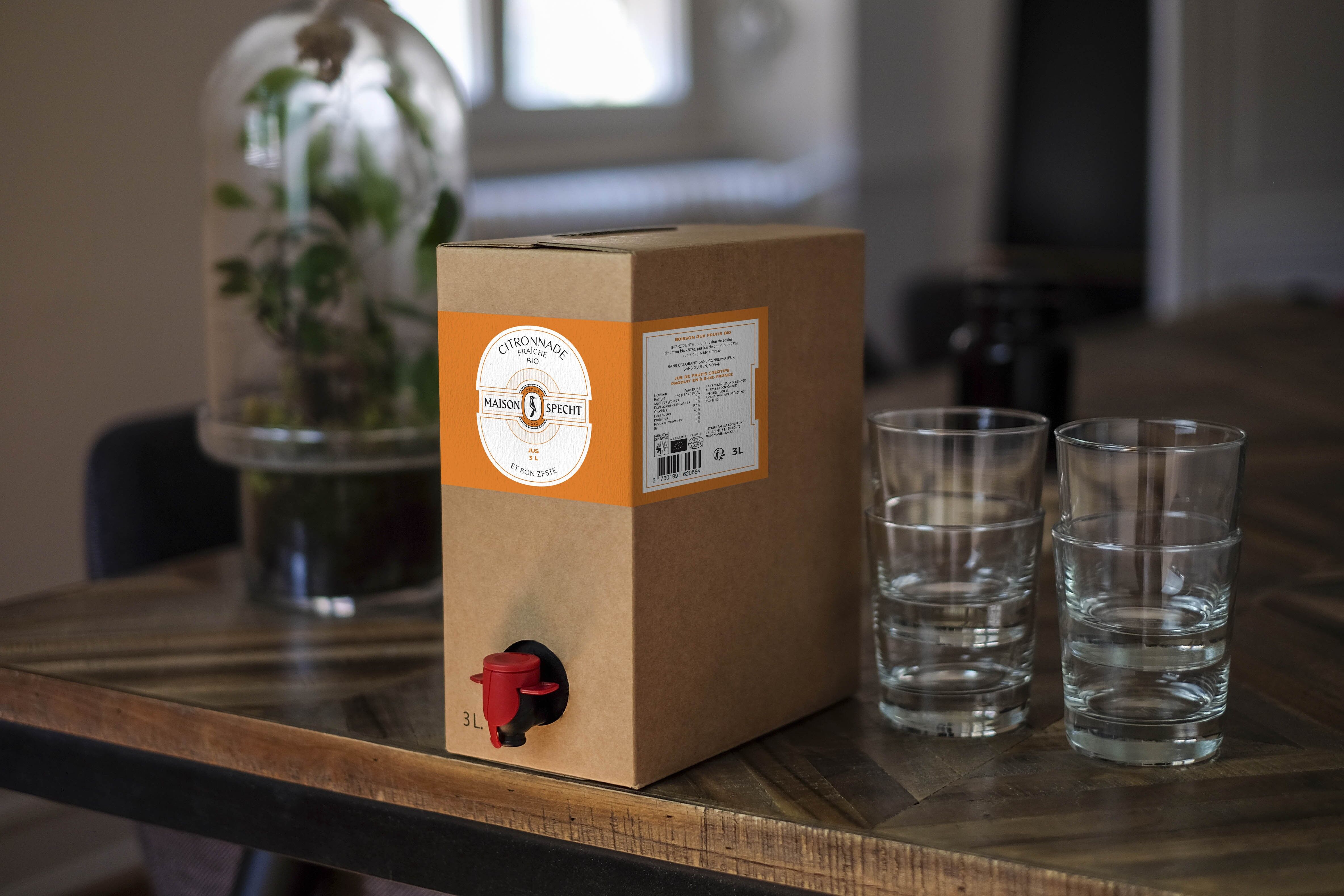 Frische Limonade und ihre Würze – BIO – 3 L Bag-in-Box-Format