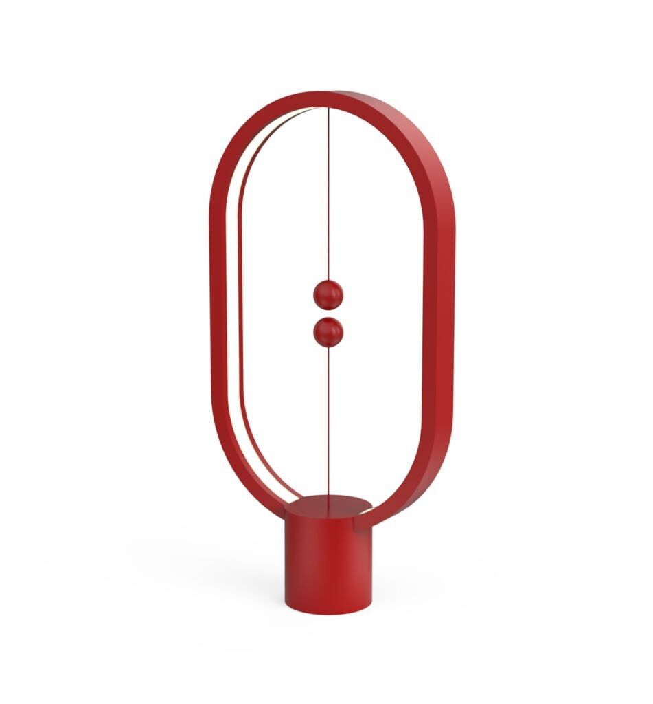 Heng Balance Lamp Ellipse Plastic USB, RED