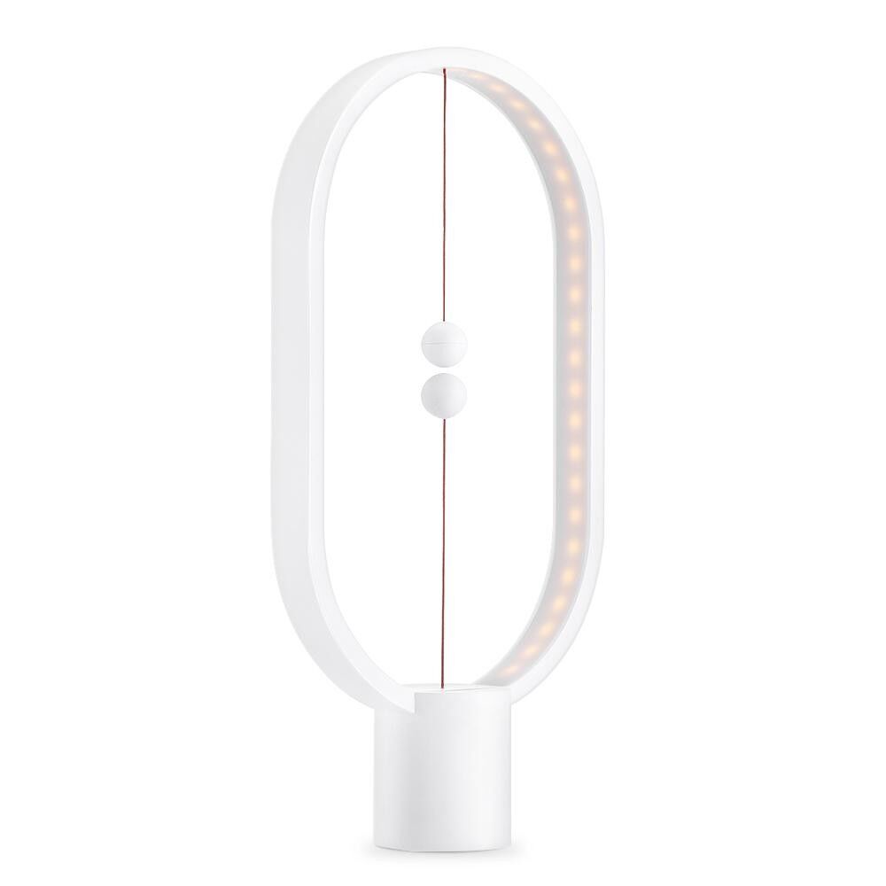 Lampada Heng Balance Ellipse in plastica USB, BIANCO