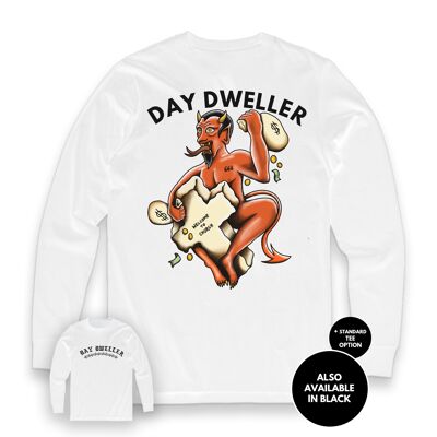 Welcome to Church' Long Sleeve Tee - White