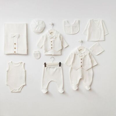100% Cotton Newborn Unique Design Baby Boy Set, 0-3M