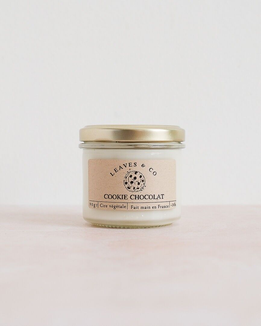 Candela profumata stagionale in barattolo - Biscotto al cioccolato