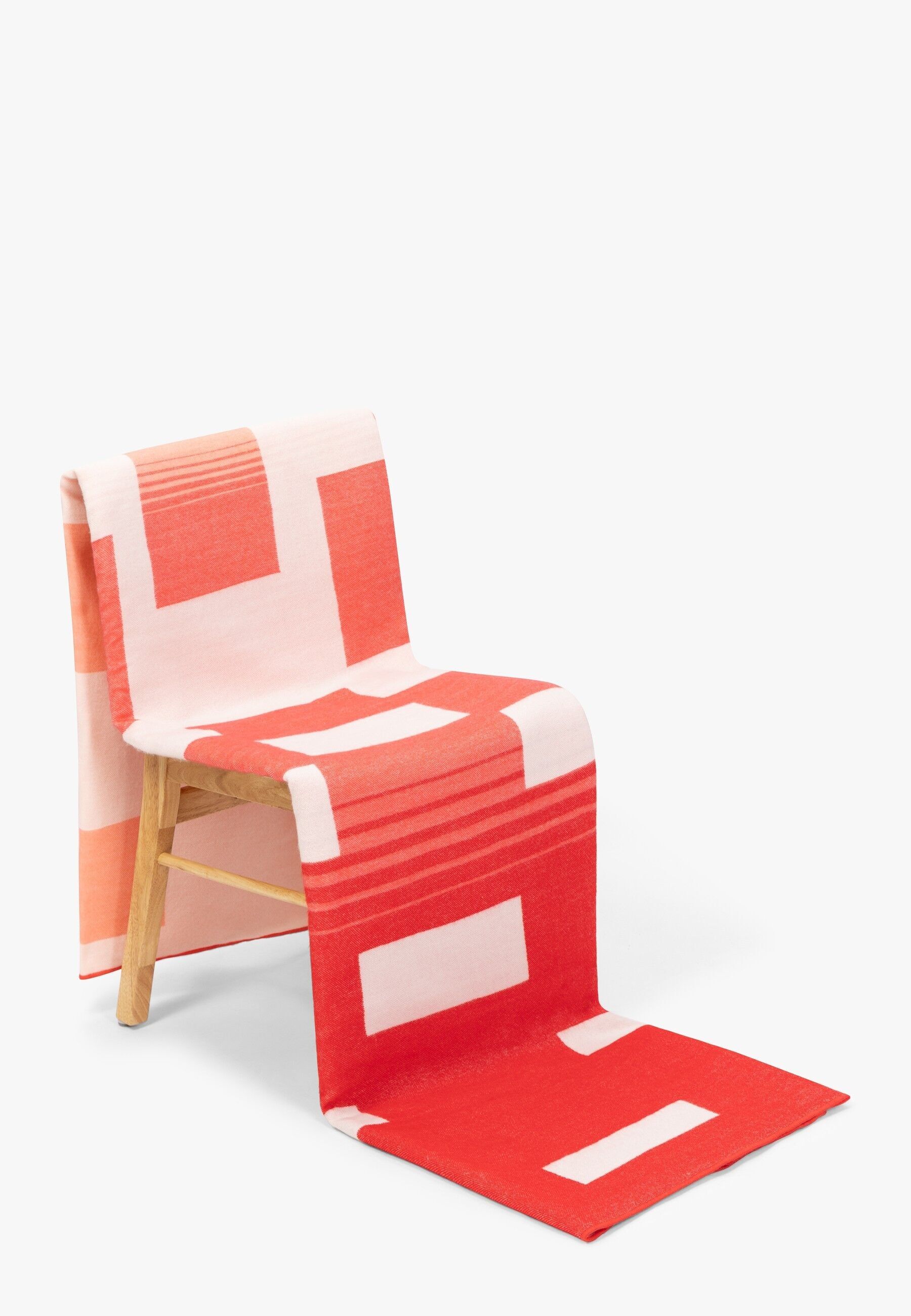 Plaid Native The Falling Blocks Rouge Corail