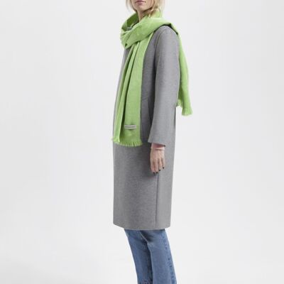 Bufanda fina color verde caliza