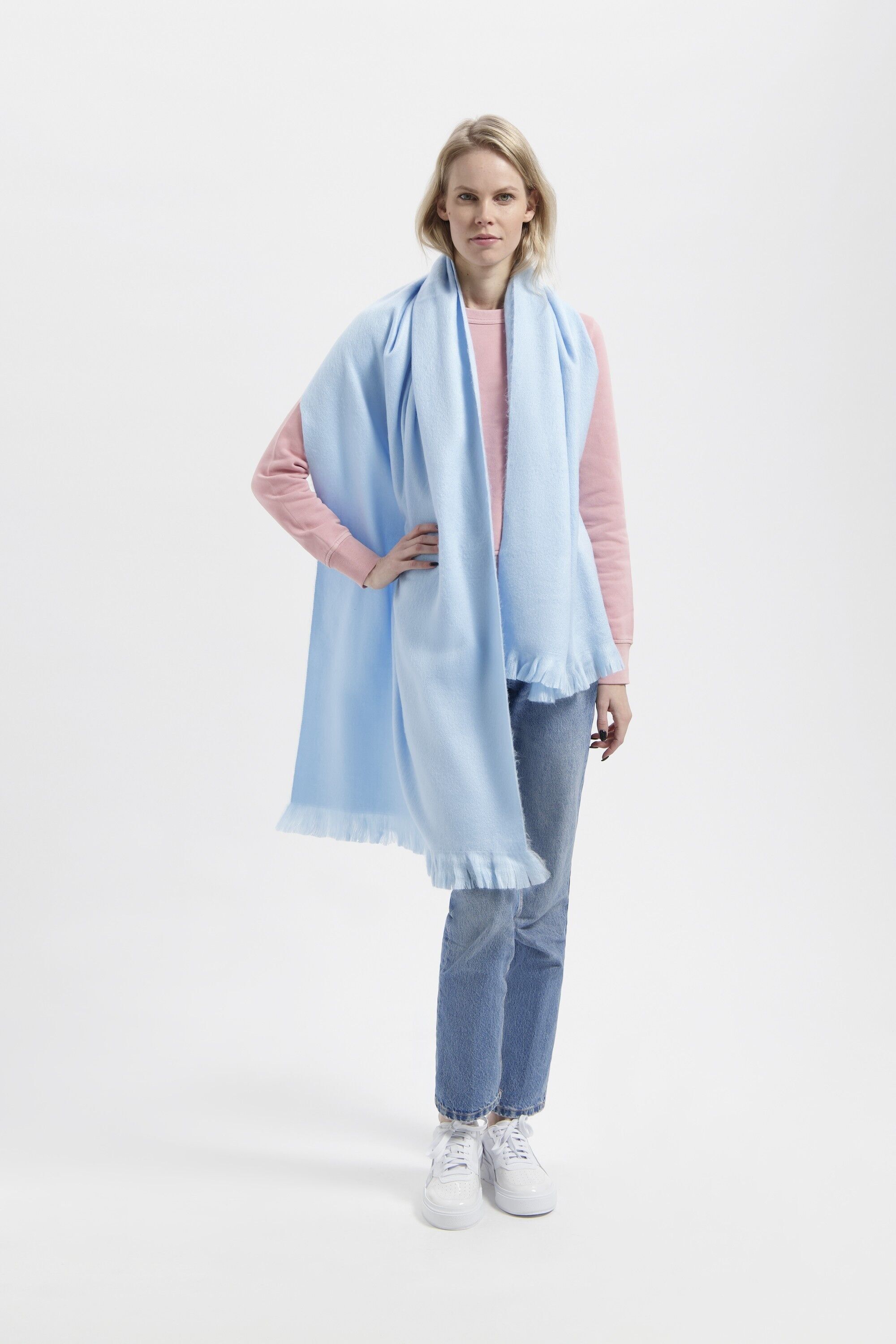 Bufanda Azul Aguamarina