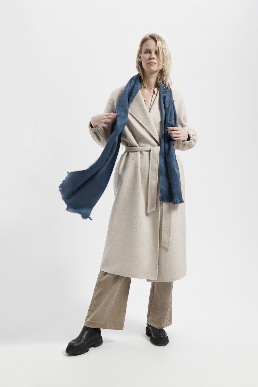 Bufanda fina verde petróleo