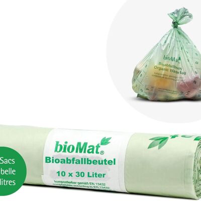 Bolsa de basura compostable casera 30 litros juego de 10