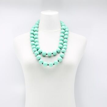 Collier Perles Rondes - Turquoise 1