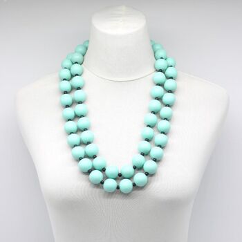 Collier Perles Rondes - Turquoise 2