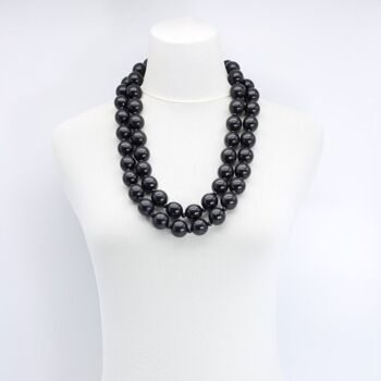 Collier Perles Rondes - Noir 1