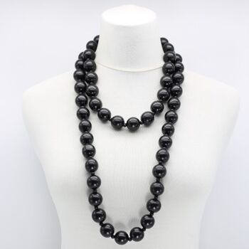 Collier Perles Rondes - Noir 3