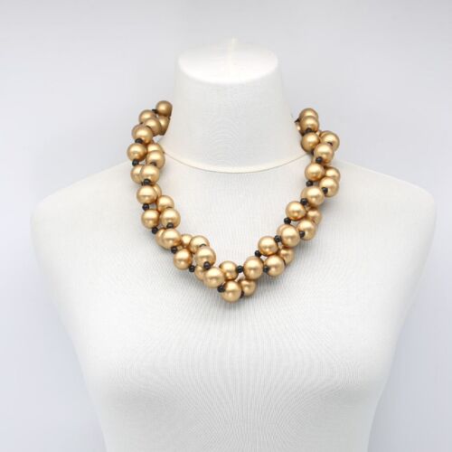 Round Beads Necklace - Gold