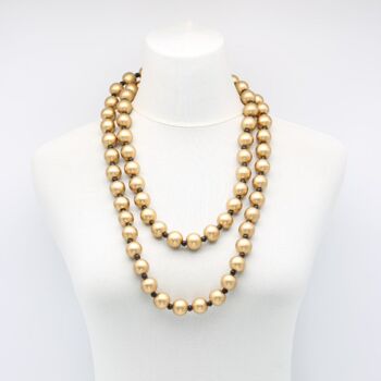 Collier Perles Rondes - Or 3