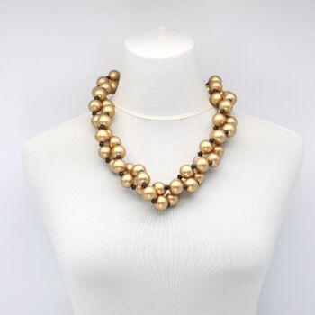 Collier Perles Rondes - Or 4