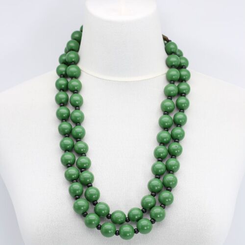 Round Beads Necklace - Spring Green