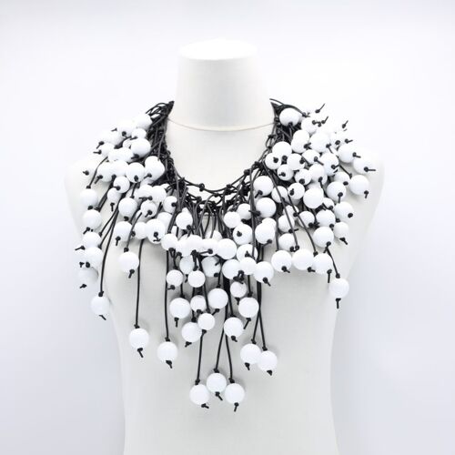 Berry Cape Style Necklace - White