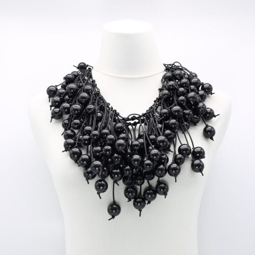 Berry Cape Style Necklace - Black