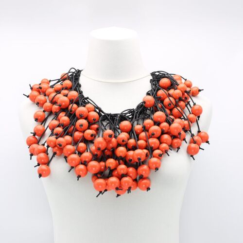 Berry Cape Style Necklace - Orange
