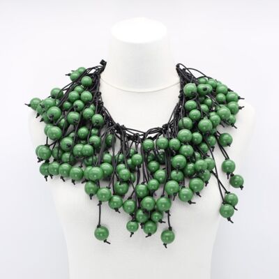 Berry Cape Style Necklace - Spring Green