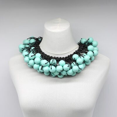 Berry Beads Cluster Necklace - Turquoise