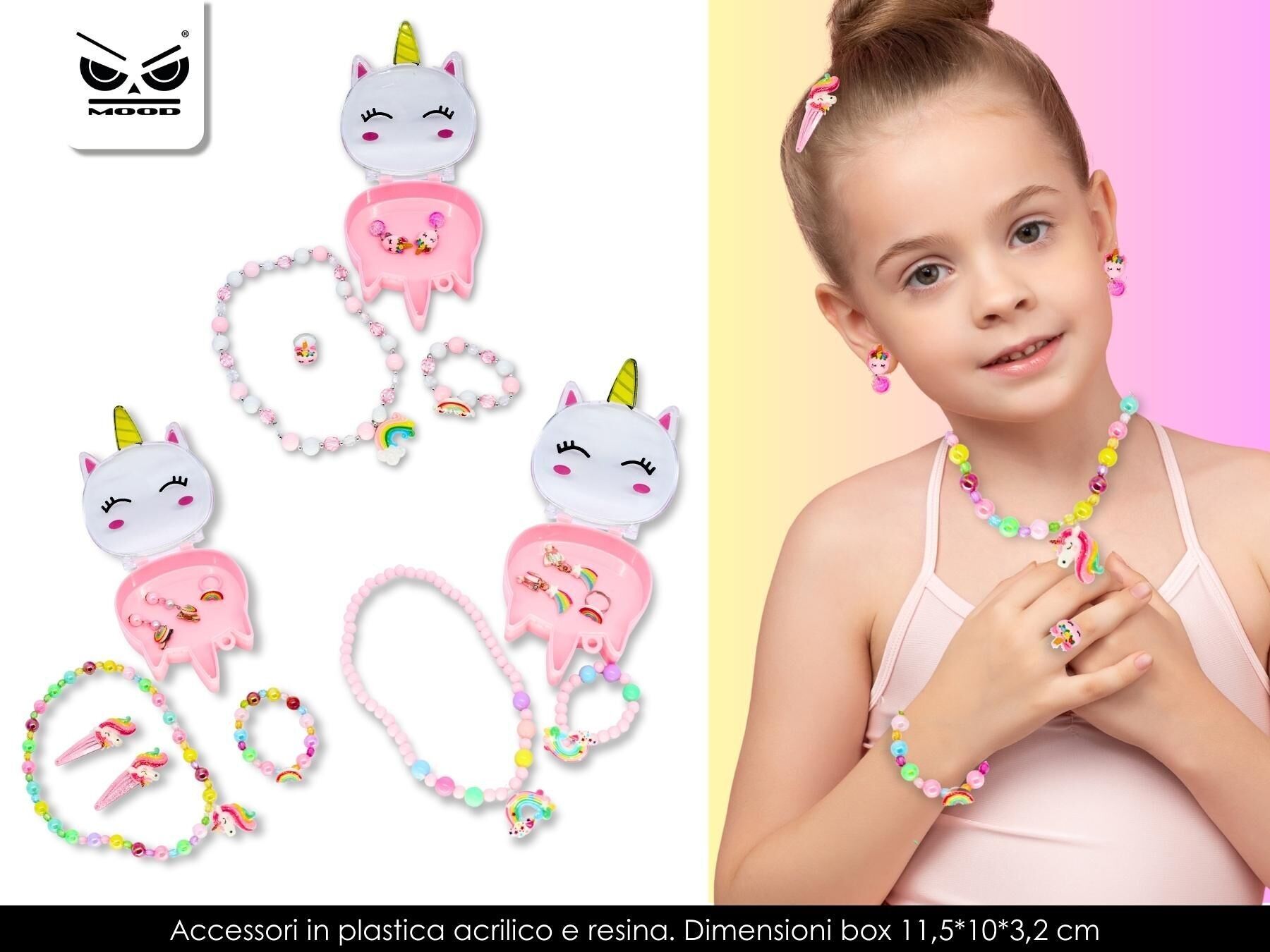 Haarschmuck- und Schmuckspiel für Mädchen Set 4/5-tlg