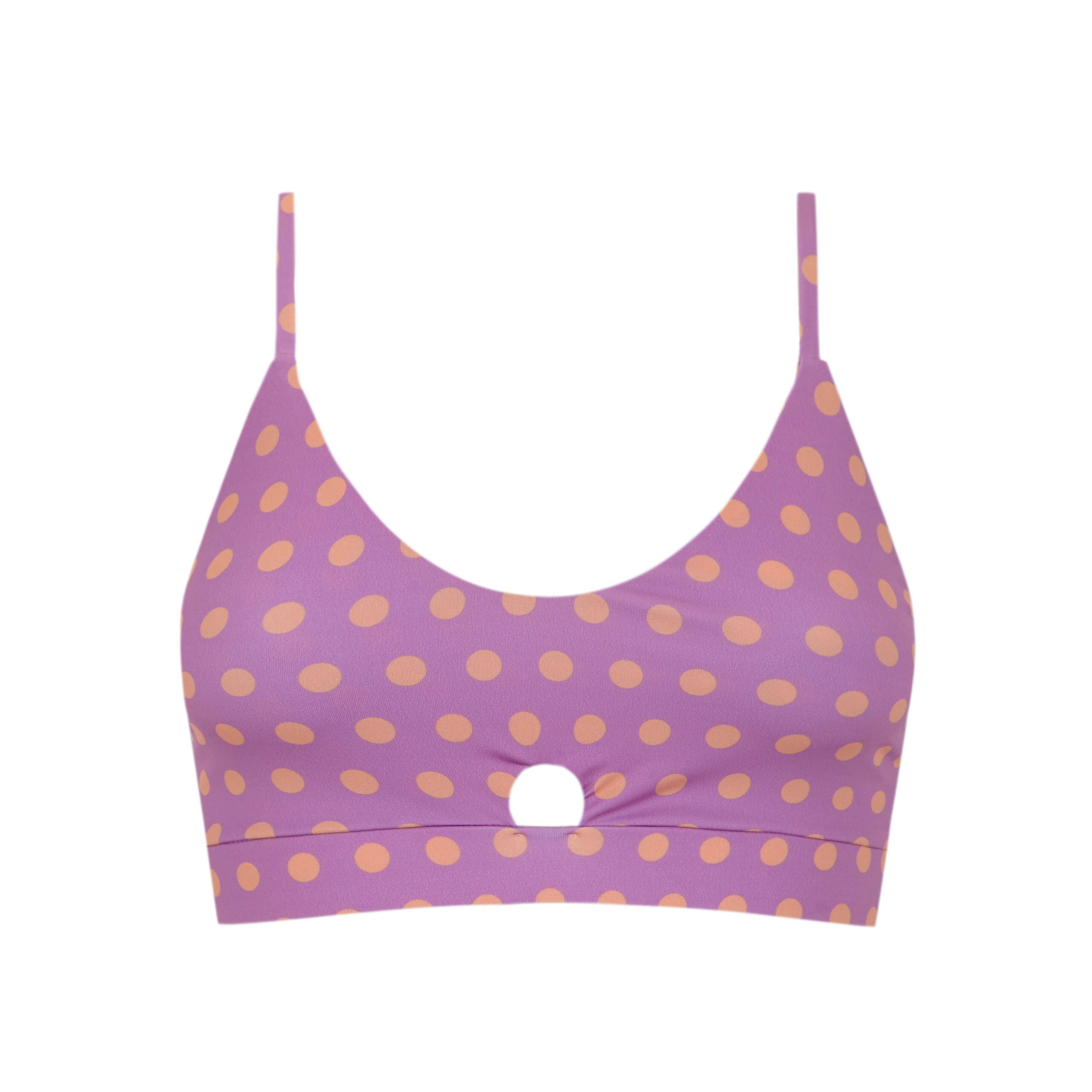 Seville Pink Polka Dot Artemis Sport-BH