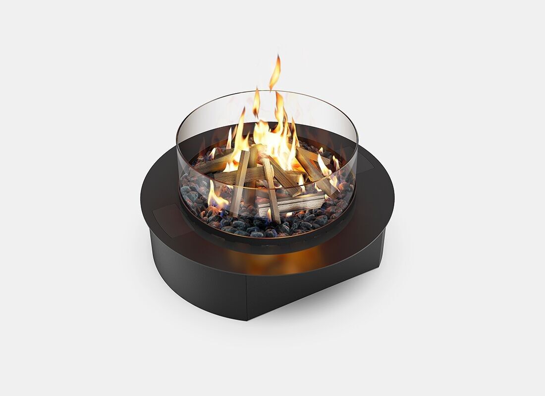 Chimenea de leña de cerámica