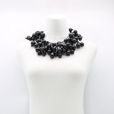 Collier Baies - Long - Noir