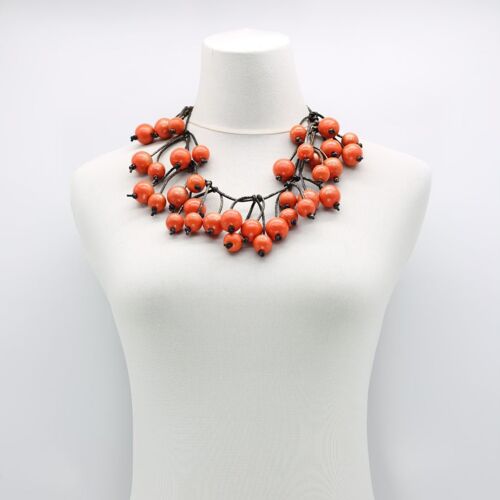 Berry Tree Necklace - Short - Orange