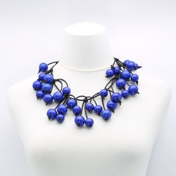 Collier Arbre Baie - Court - Bleu Cobalt