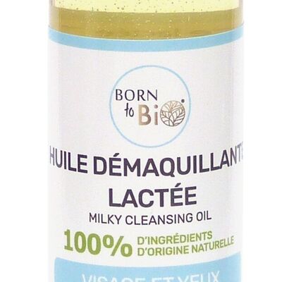 Huile Démaquillante Lactée Bio - Parfum Douceur de Lait de Cajou