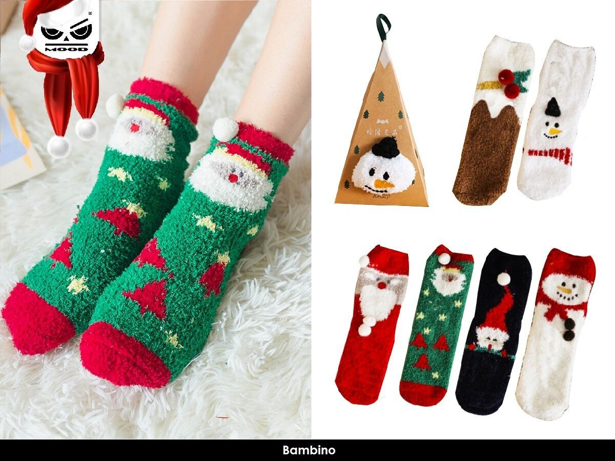 Calze Natalizie Misura Bambino In Scatola Pallina