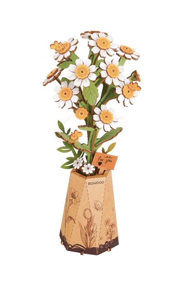DIY Wooden Flower, Chamomile, Robotime, TW061