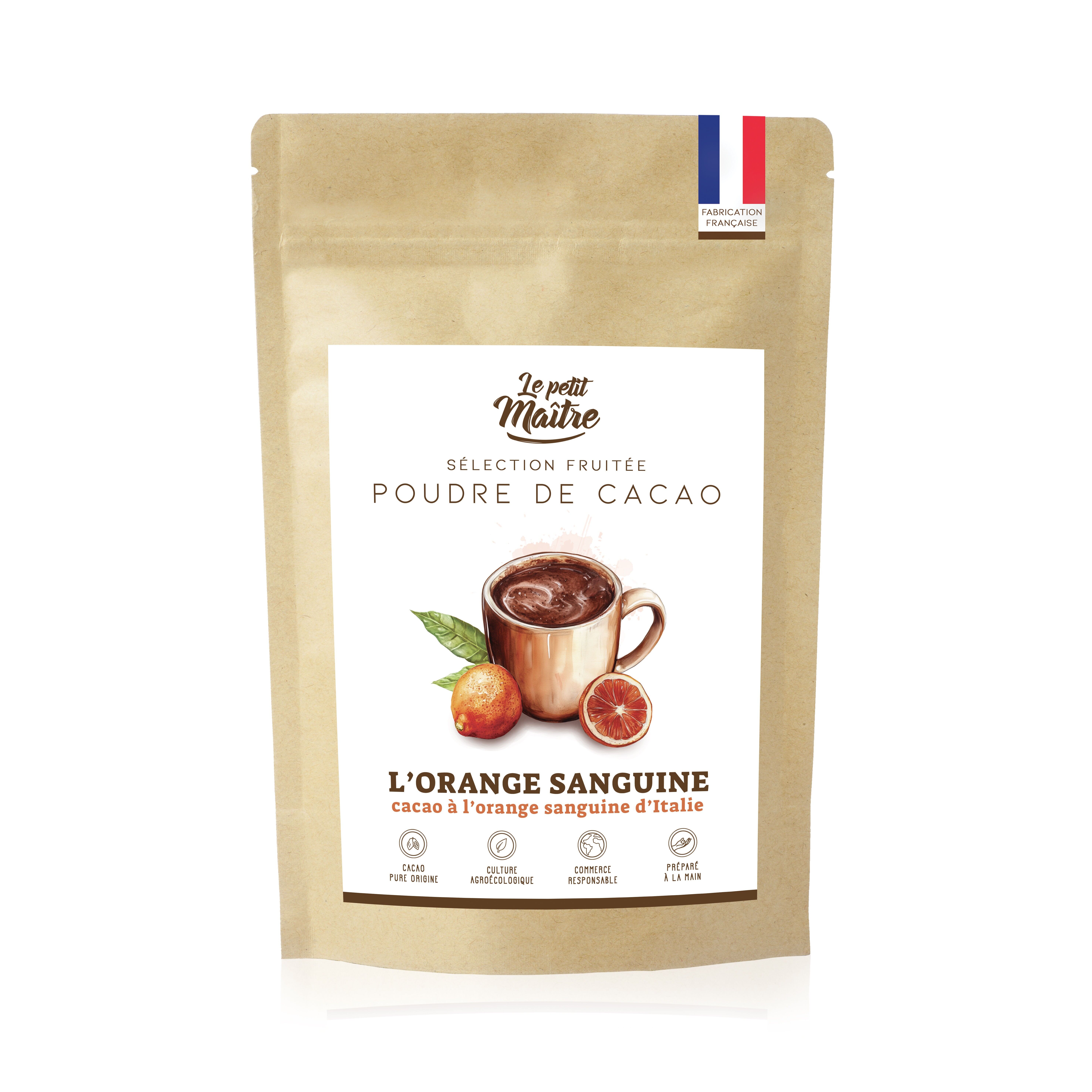 Blood orange cocoa powder from Italy