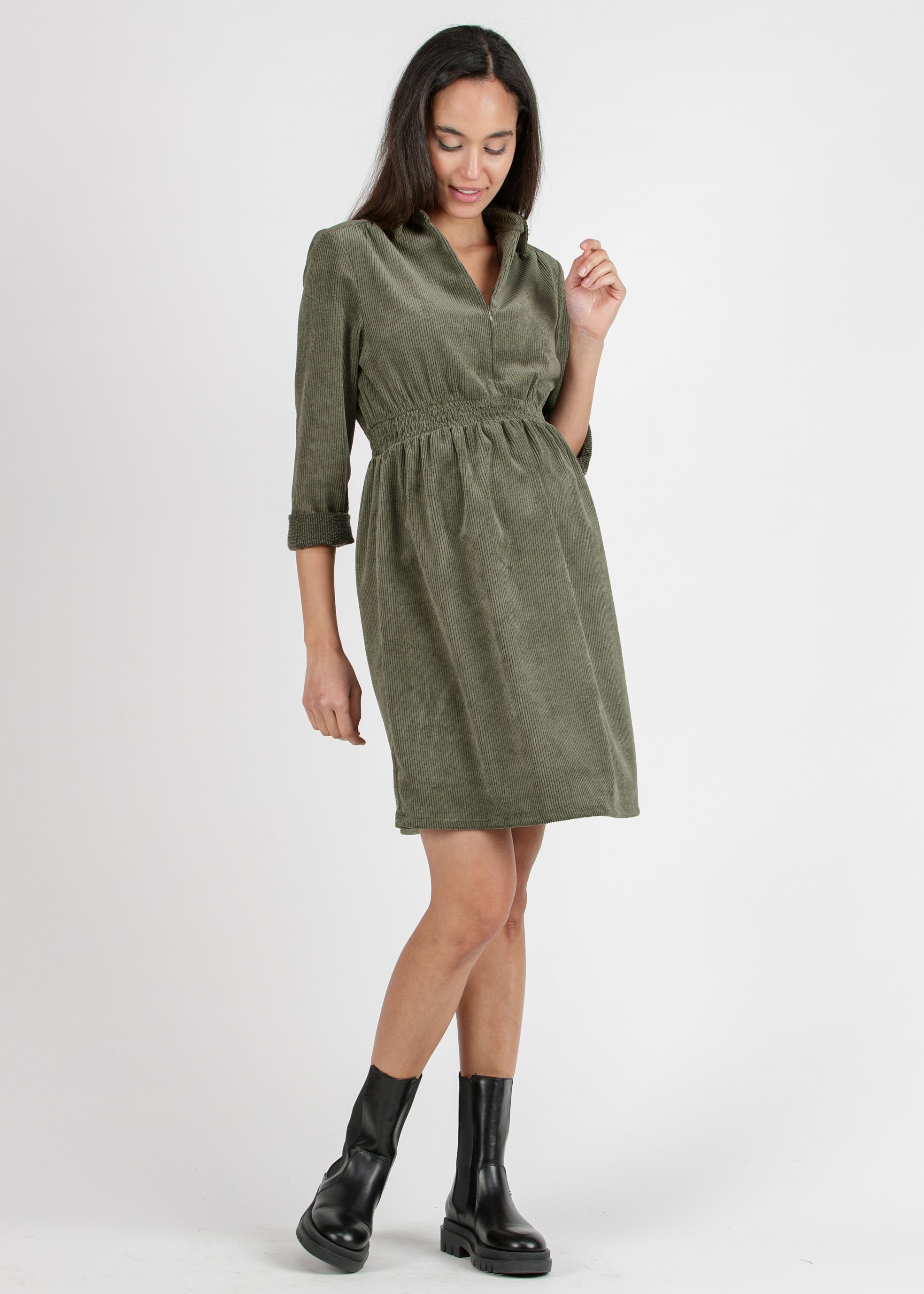 VENUS - Abito Premaman & Allattamento in Velluto a Coste