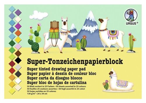 Super-Tonzeichenpapierblock, 24 x 34 cm