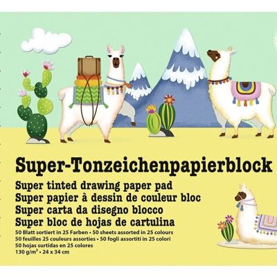 Super-Tonzeichenpapierblock, 24 x 34 cm