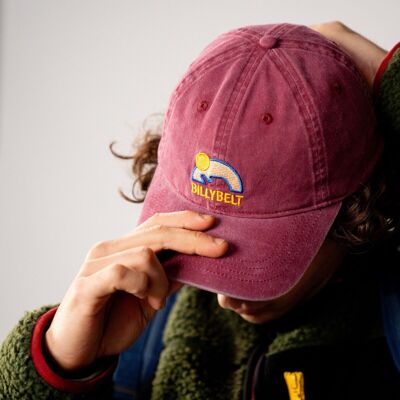 Gorra 100% algodón Burdeos