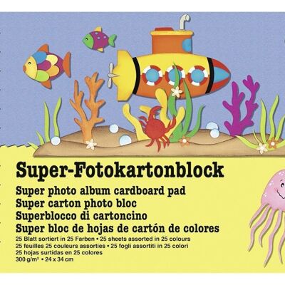 Super-Fotokartonblock, 24 x 34 cm