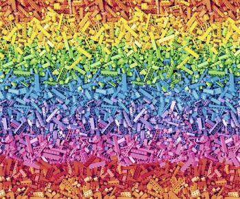 Carton photo "Rainbow - Building Blocks", 49,5 x 68 cm 1