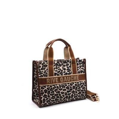 LEOPARD Bolso de lona de leopardo