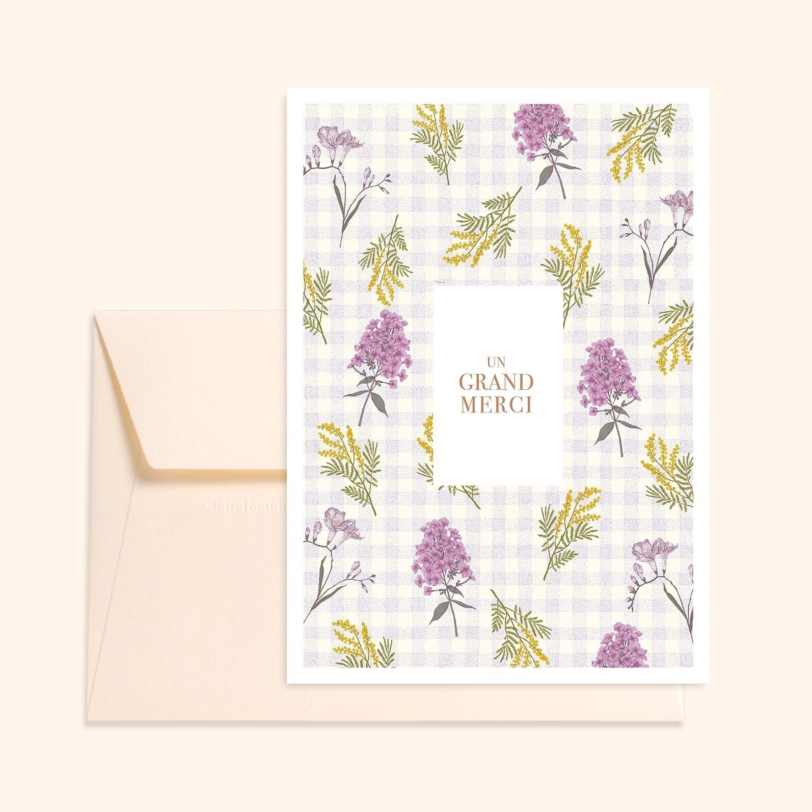 Carte postale illustrée – Fabriquée en Bretagne – Format standard - Un grand merci