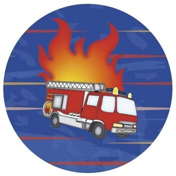 Carton photo "Le monde coloré des véhicules - pompiers", DIN A4 5