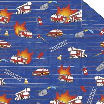 Cartone "Mondo colorato di veicoli - Vigili del fuoco", 49,5 x 68 cm