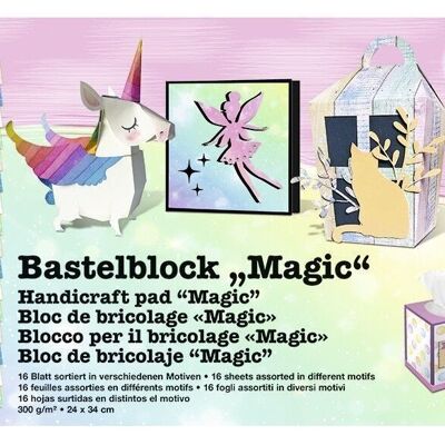 "Magic" handicraft block, 24 x 34 cm