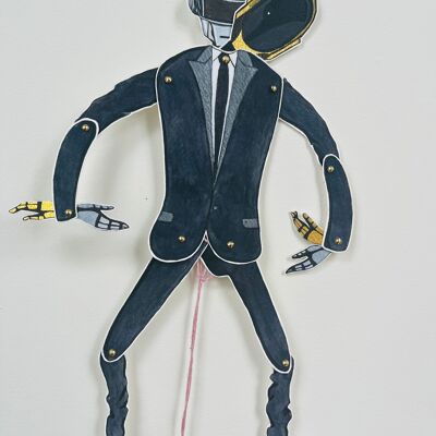 Marionnette Daft Punk doppio personaggio