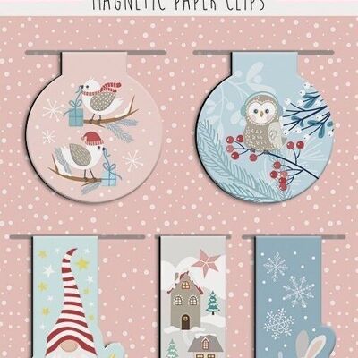 Clips de papel magnéticos "Frosty"